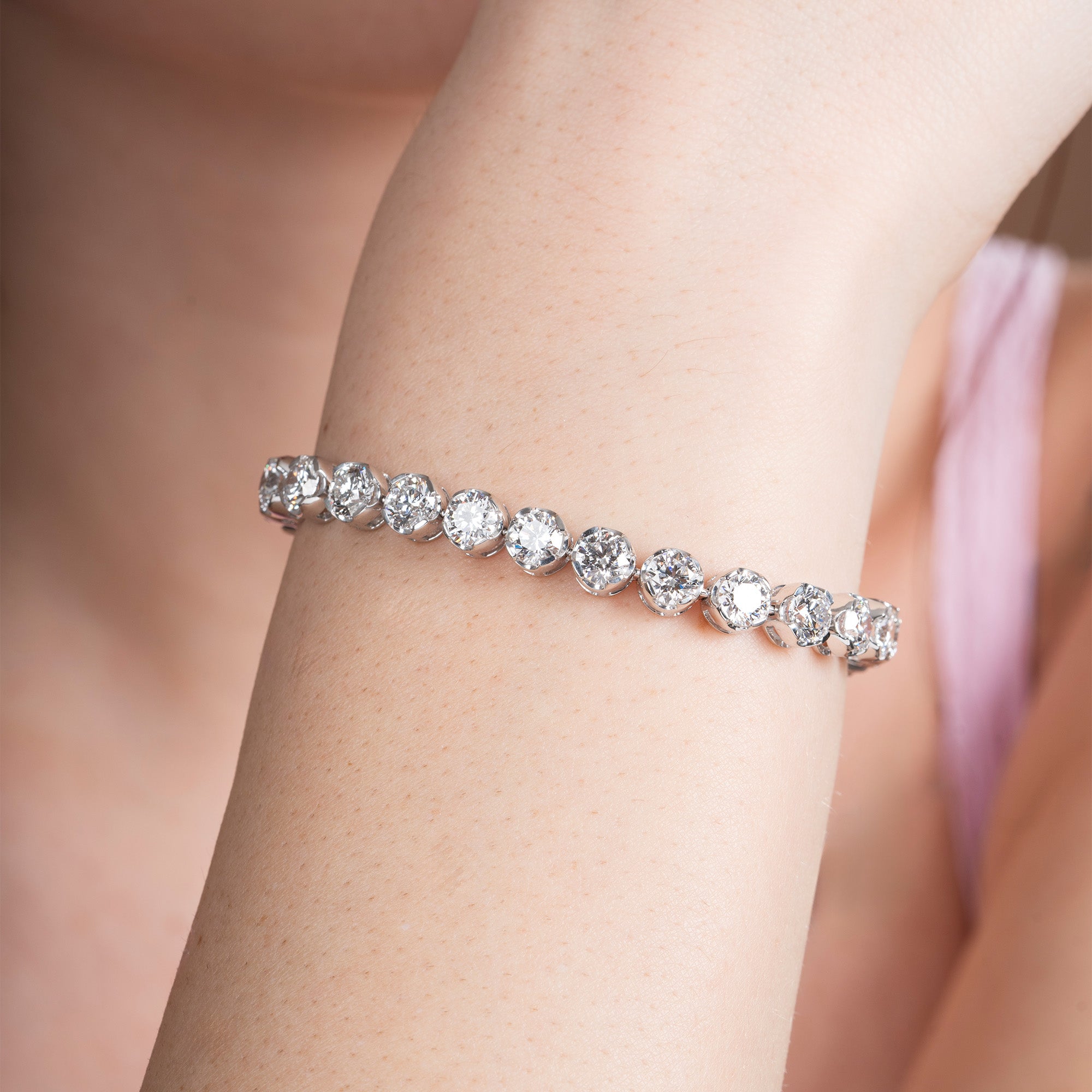 Four Prong Western Multi Shape Tennis Bracelet