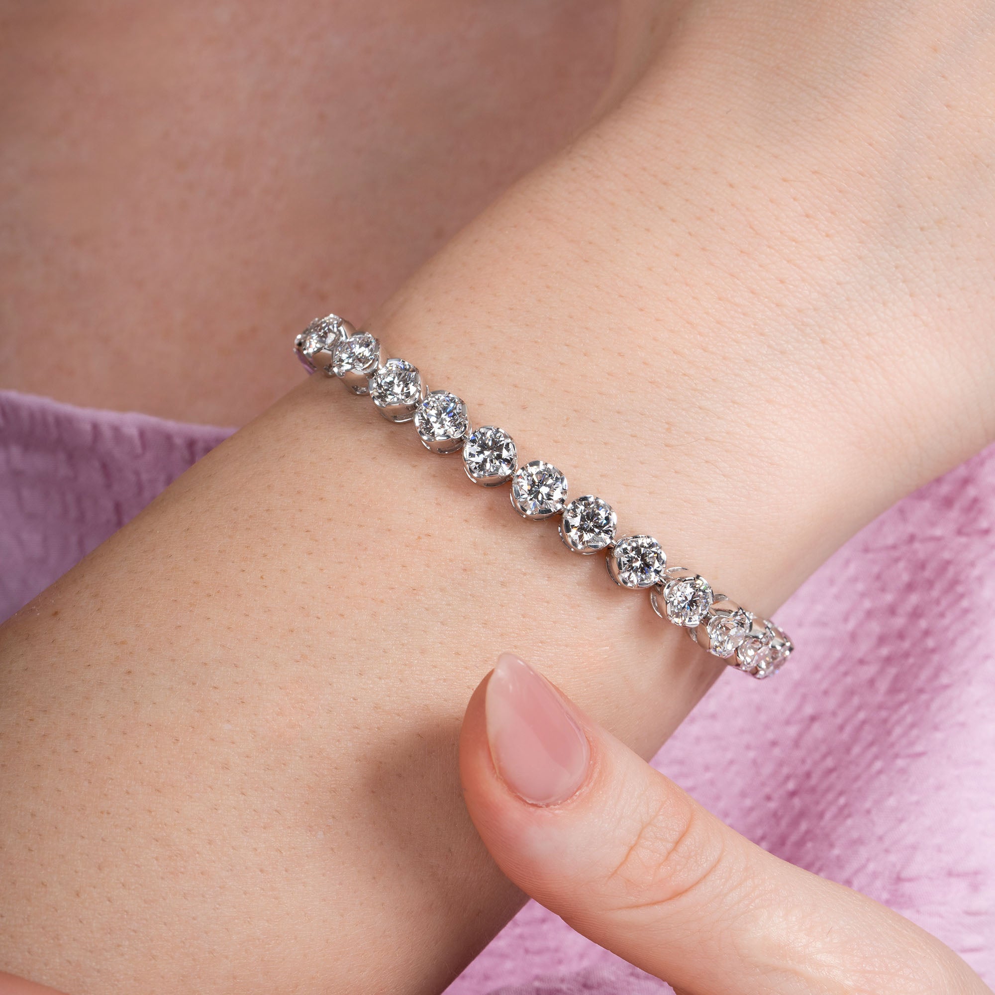 Four Prong Western Multi Shape Tennis Bracelet