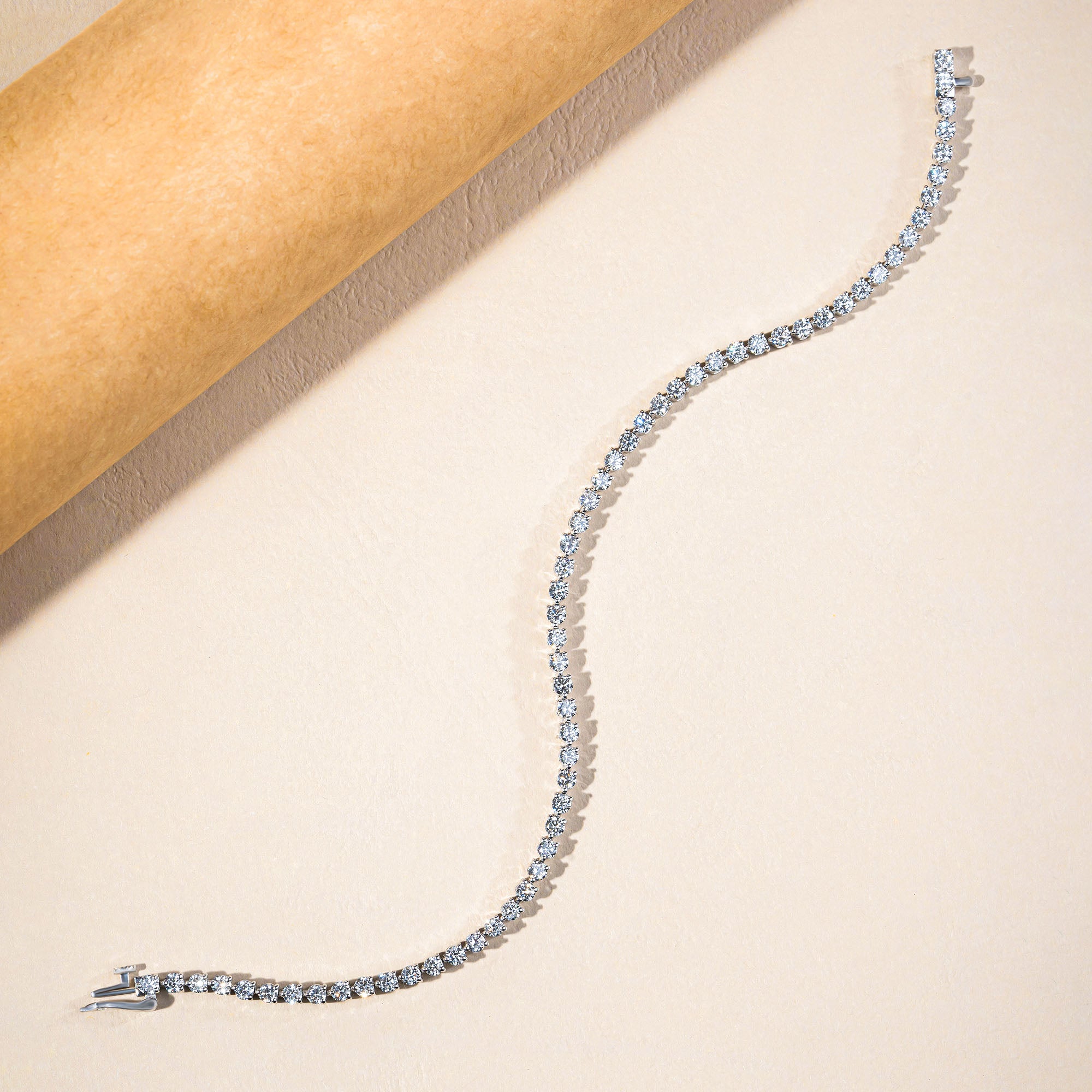 Three Prong Tennis Bracelet