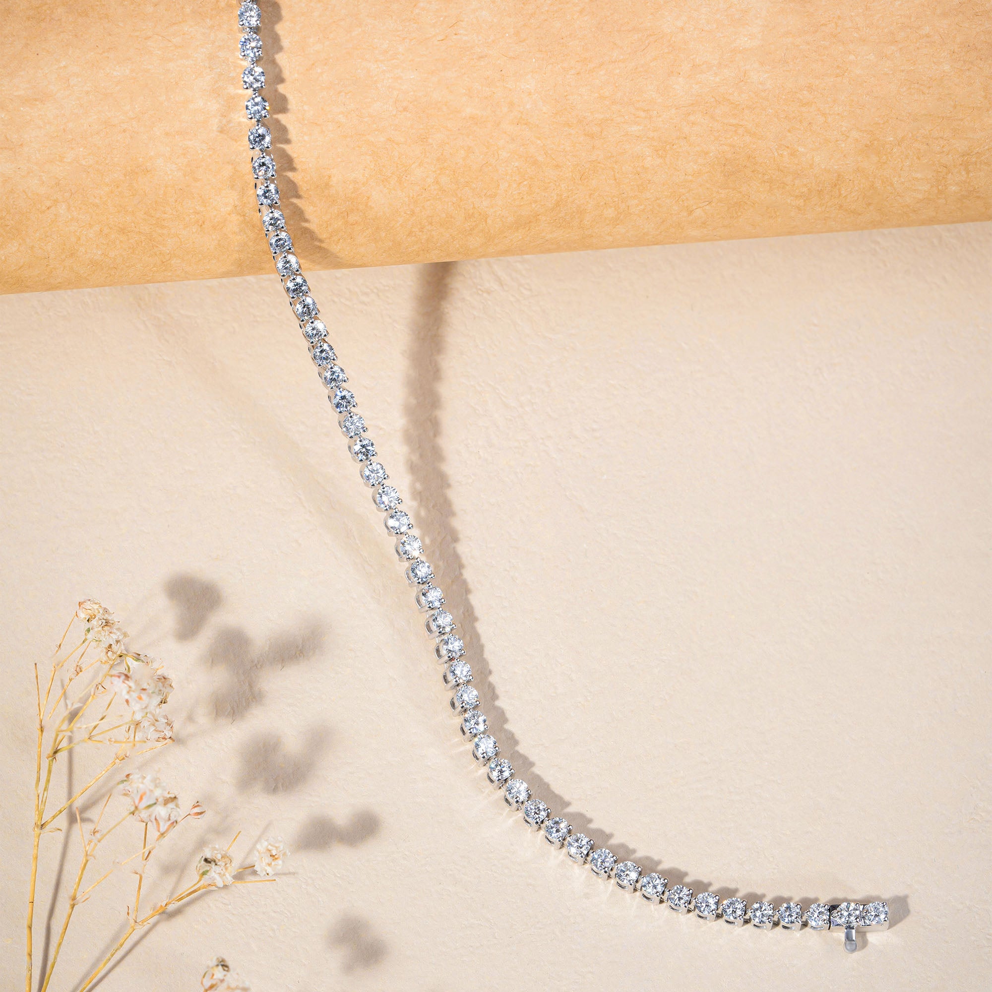 Three Prong Tennis Bracelet