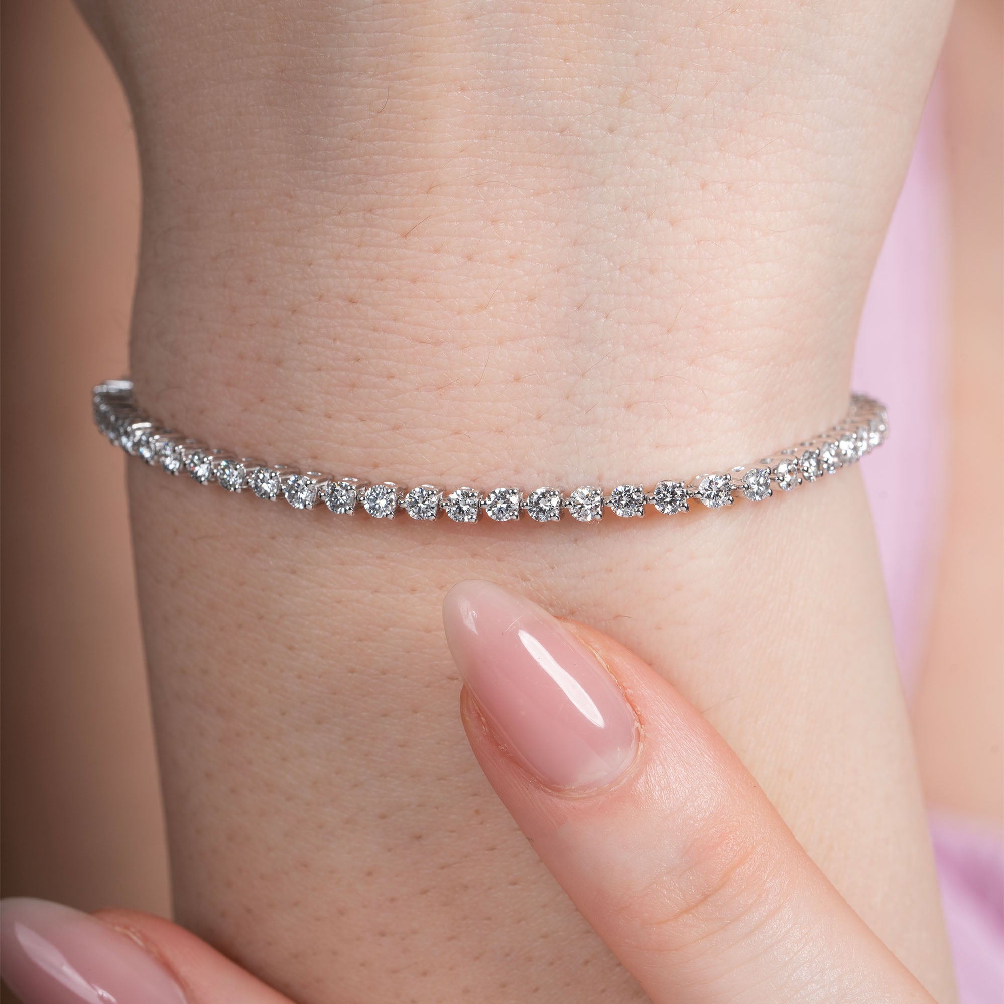 Three Prong Tennis Bracelet