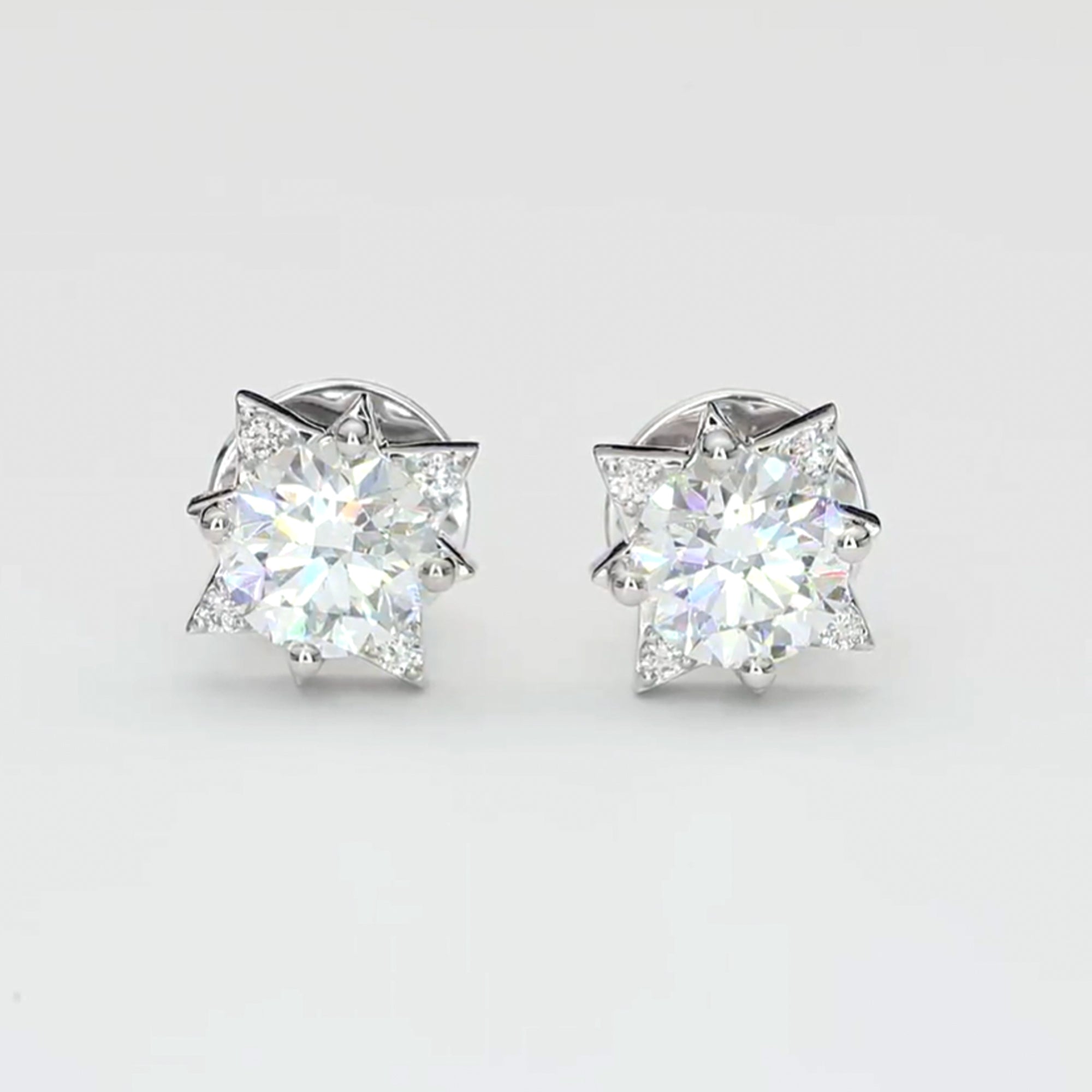 Starlight Round Diamond Studs