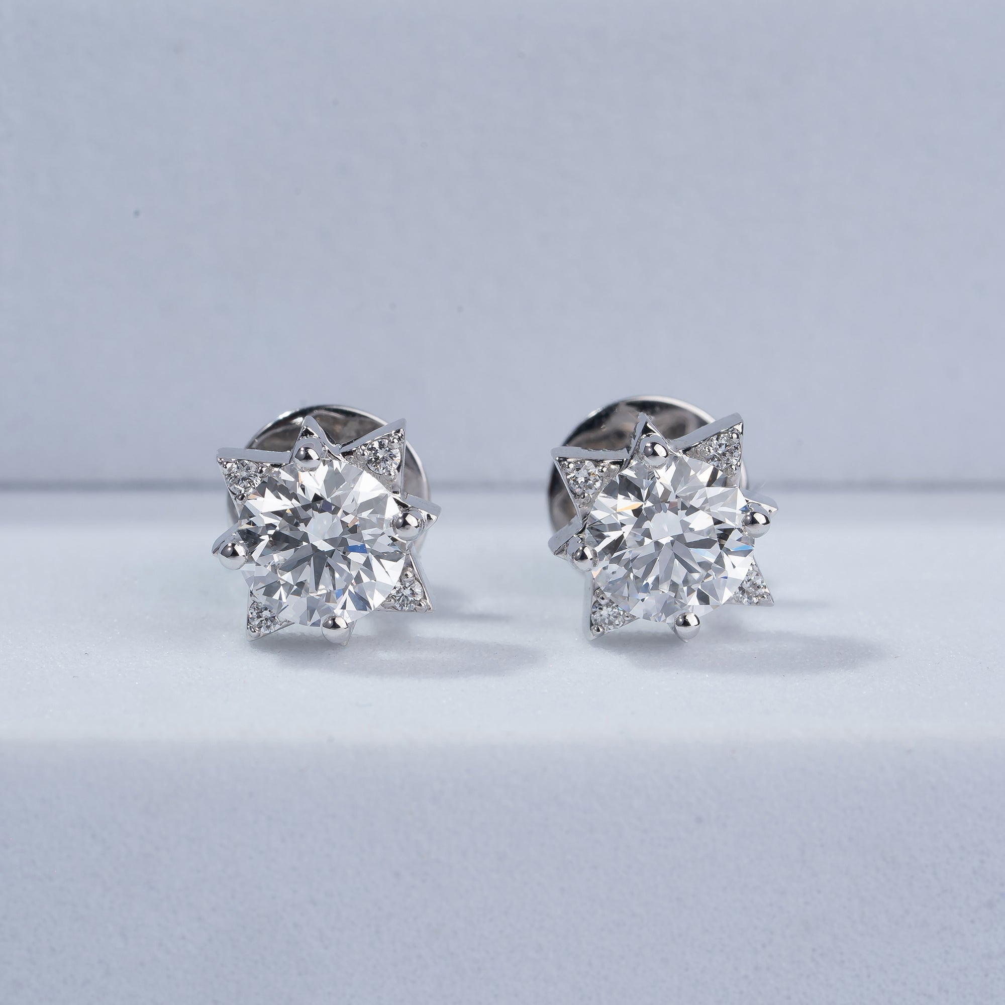 Starlight Round Diamond Studs