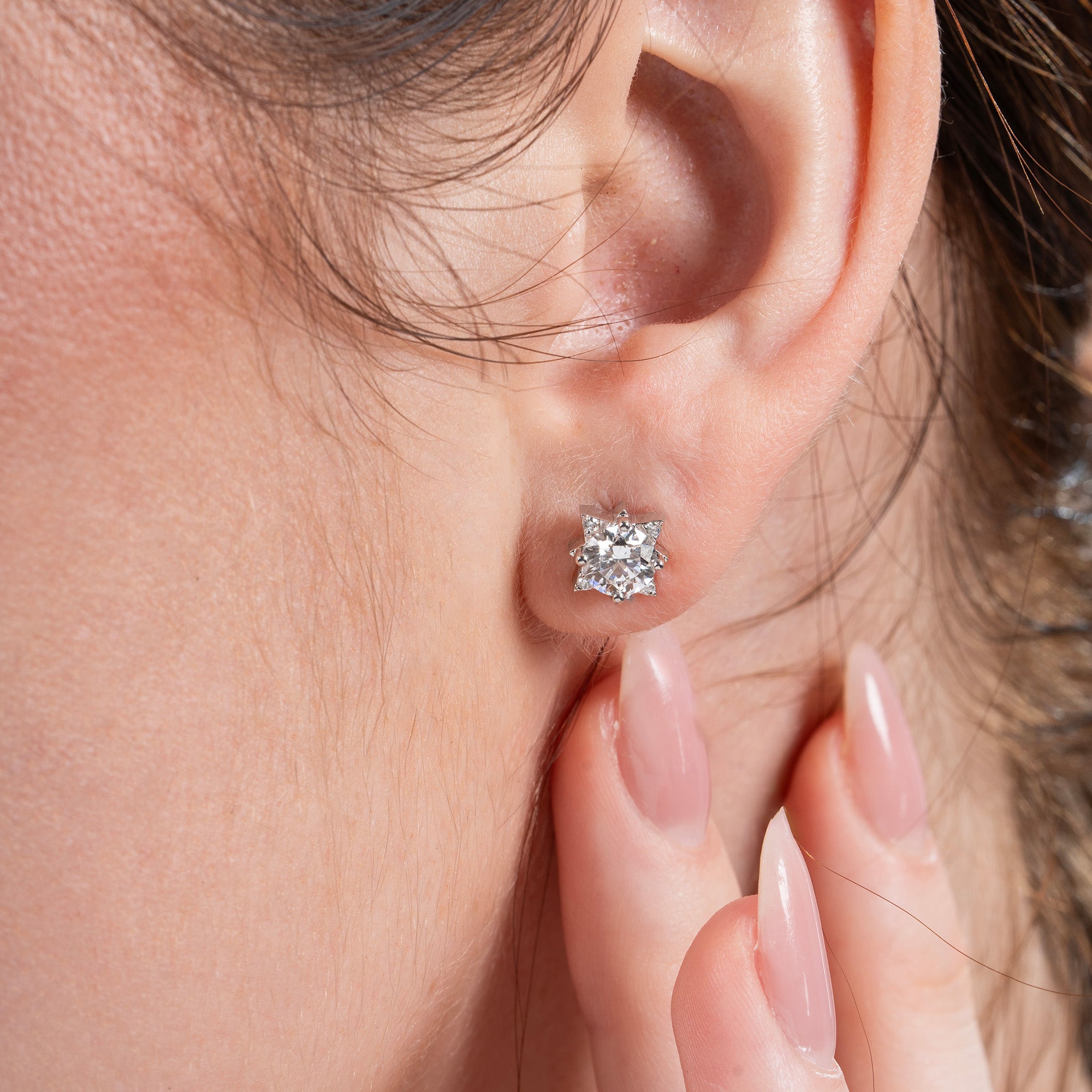 Starlight Round Diamond Studs