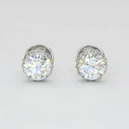 Seraphina Hidden Halo Round Earring