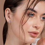 Seraphina Hidden Halo Round Earring