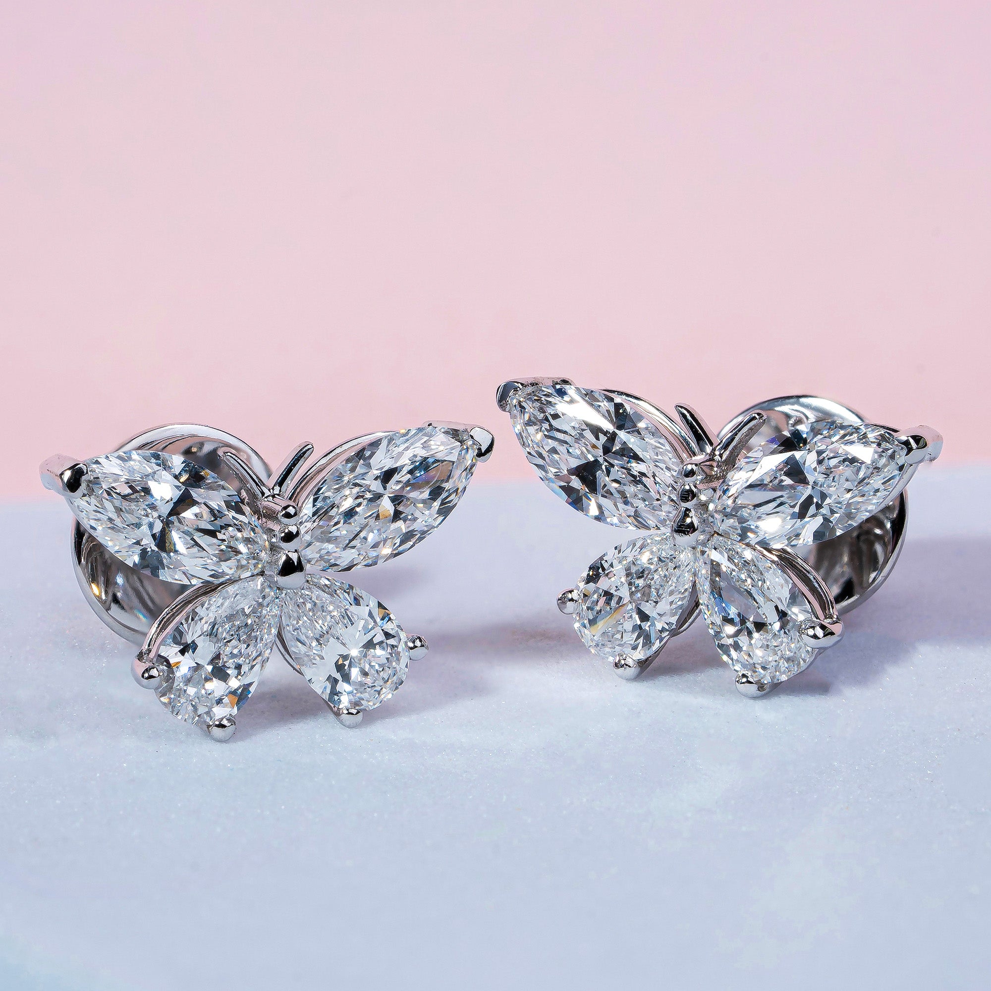 Multi Shape Butterfly Stud Earrings