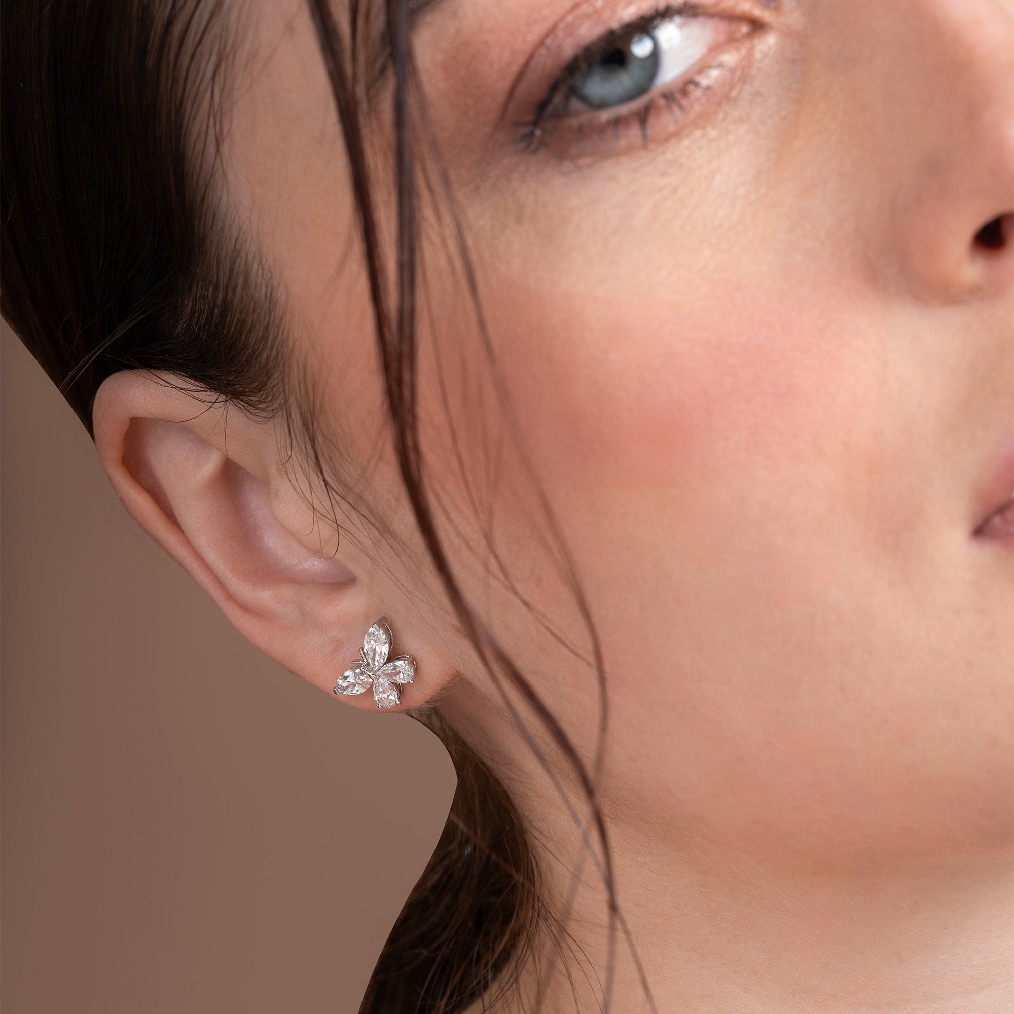 Multi Shape Butterfly Stud Earrings