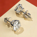 Shimmering Light Crystal Round Stud