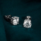 Classic Four Prong Basket Studs