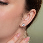 Classic Four Prong Basket Studs