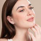 Solitaire Radiant Diamond Earrings