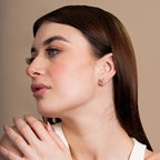 Heart Solitaire Earrings