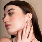 Heart Solitaire Earrings