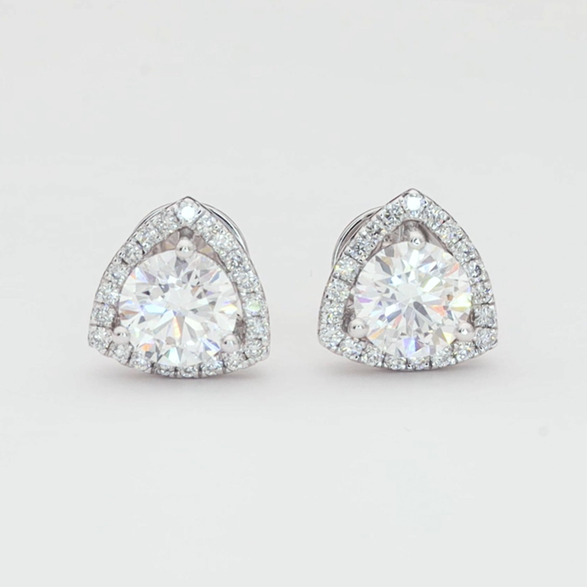 Serene Glow Diamond Stud Earrings