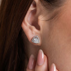Serene Glow Diamond Stud Earrings