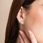 Serene Glow Diamond Stud Earrings