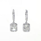 Dazzling Halo Radiant Drop Earrings