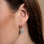 Dazzling Halo Radiant Drop Earrings