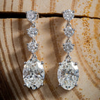 Enchanting Oval Drop Earrings