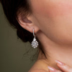 Ethereal Round and Pear Drop Earrings