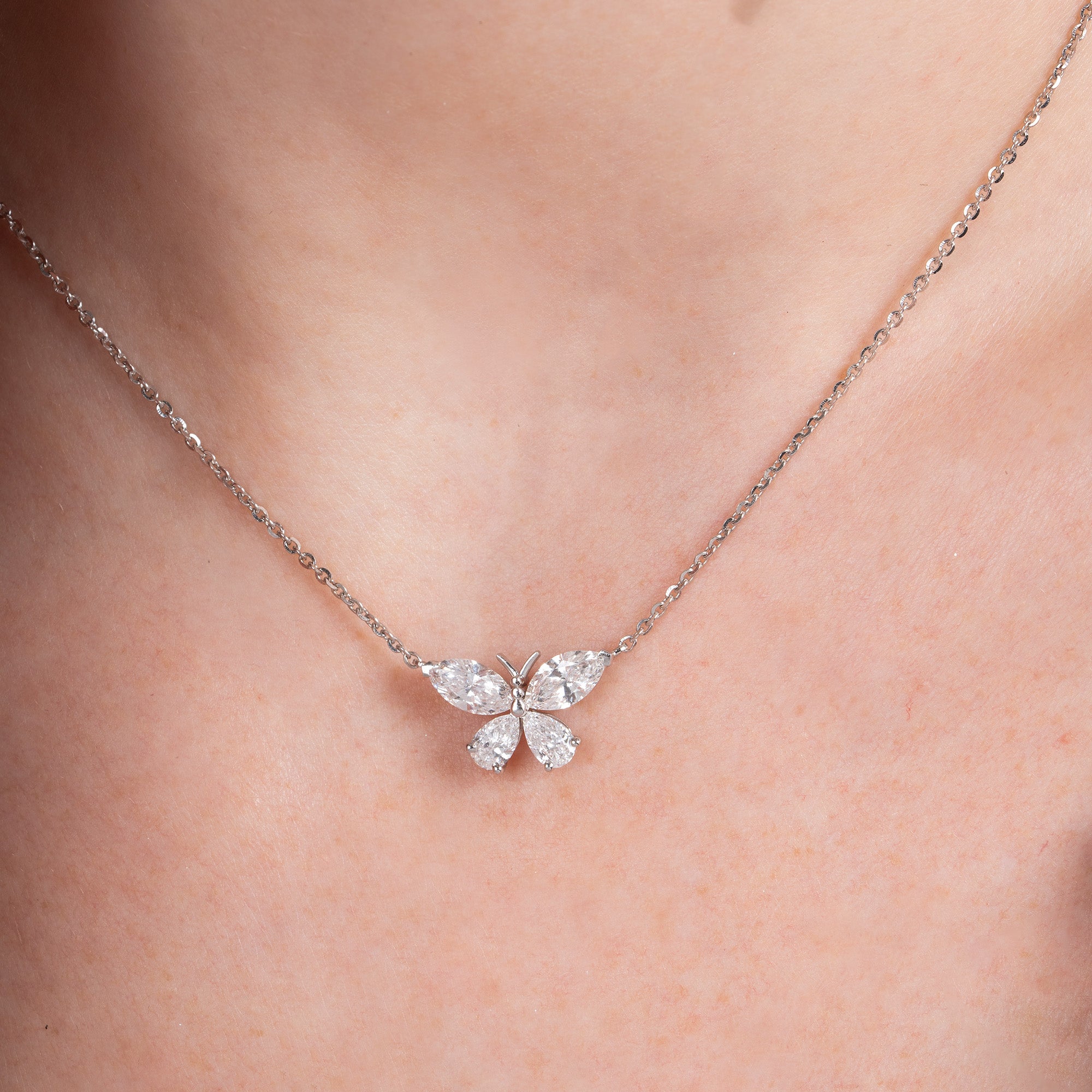 Multi Shape Butterfly Necklace