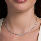 5 CTW Classic Four Prong Round Tennis Necklace