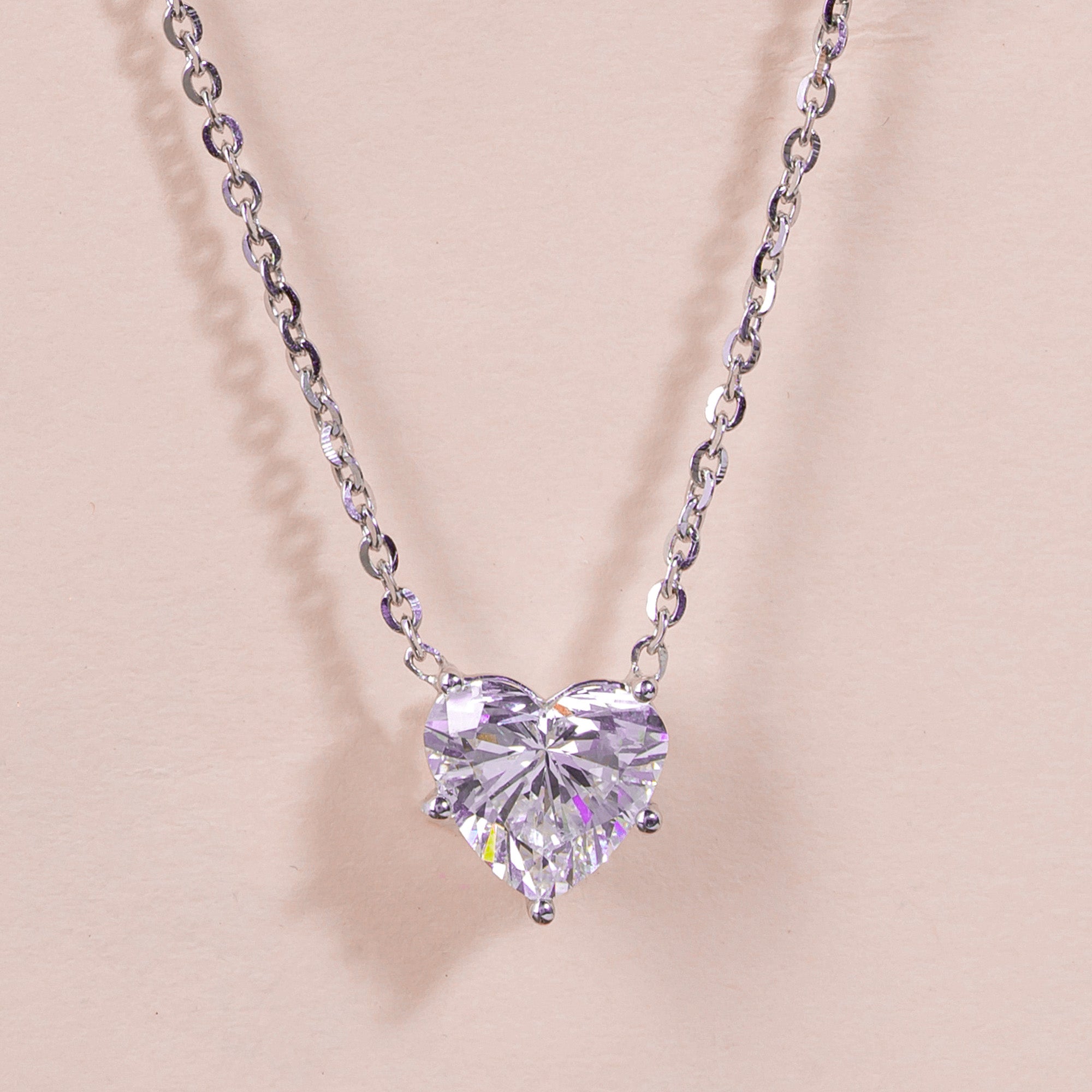 Heart Solitaire Necklace