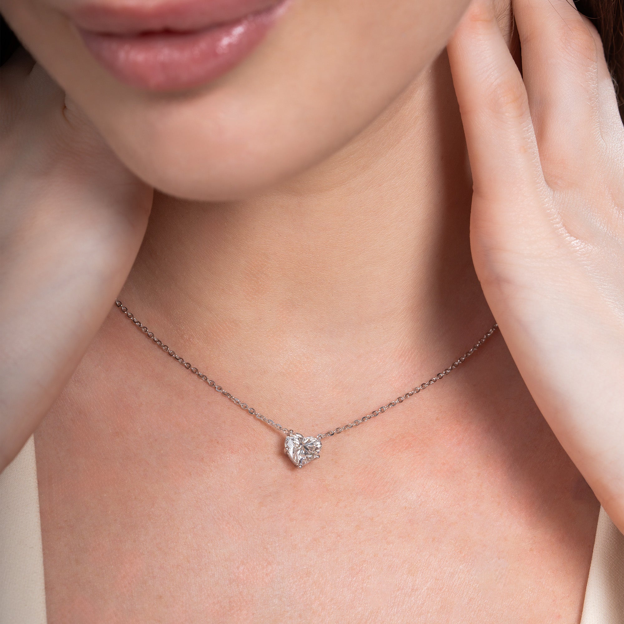 Heart Solitaire Necklace