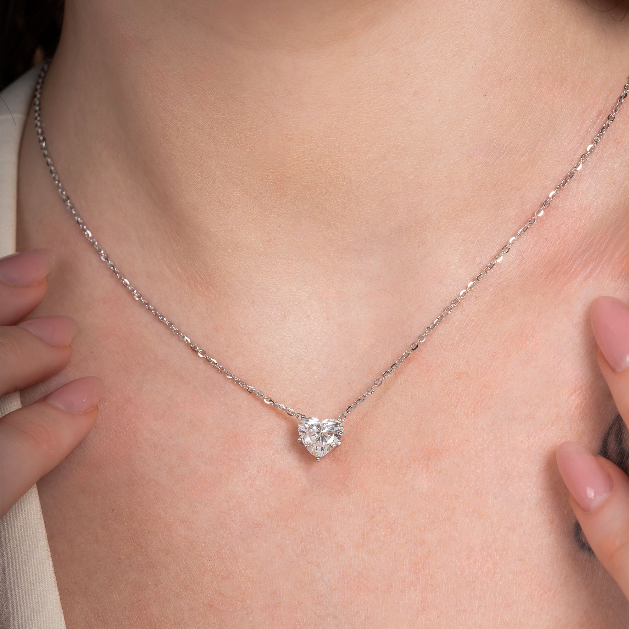 Heart Solitaire Necklace