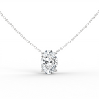 Oval Solitaire Necklace