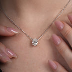 Oval Solitaire Necklace