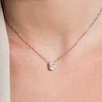 Oval Solitaire Necklace