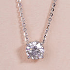 Round Solitaire Necklace