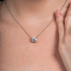 Round Solitaire Necklace