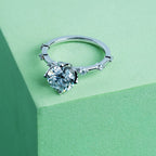 Lotus Prong Hidden Halo Round Solitaire Ring