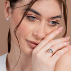 Bow Tie Illusion Round Engagement Ring