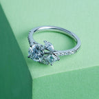 Multi Shape Round Halo Fashion Ring