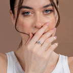 Multi Shape Round Halo Fashion Ring