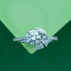 Multi Shape Round Halo Fashion Ring