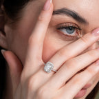 Classical Halo Radiant Engagement Ring