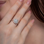 Infinite Round Halo Engagement Ring