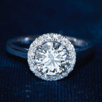 Infinite Round Halo Engagement Ring