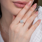 Infinite Round Halo Engagement Ring