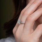 Infinite Princess Halo Engagement Ring