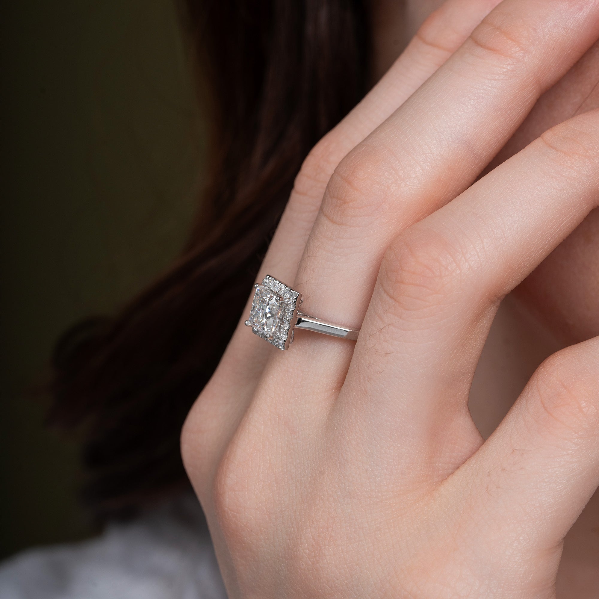 Infinite Princess Halo Engagement Ring