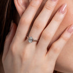 Bezel Setting Oval Solitaire Ring