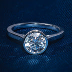 Bezel Setting Round Solitaire Ring
