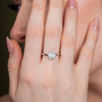 Six Prong Glow Light Round Solitaire Engagement Ring