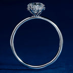 Classical Four Prong Round Engagement Solitaire Ring